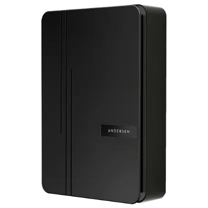 Andersen A3 7kW 5.5m Tethered EV Charger Midnight Black Metal Base & Metal Front Cover