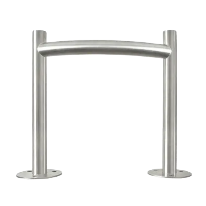 Stainless Steel "H" Shape EV ChargePoint Protector - Surface Mount, 500mm x 498mm