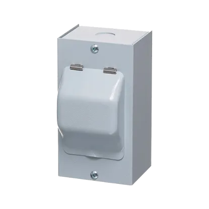 Europa 2-Module Metal Enclosure with Lid (IP40)