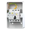 Whitecliffe Metal EV Consumer Unit - 40A Type A C Curve RCBO + SPD (WMRC40CSP)