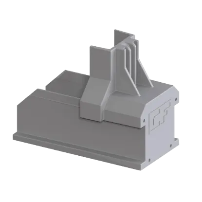 Esdec ClickFit Evo Grey Rail End Cap - Tool-Free Finish